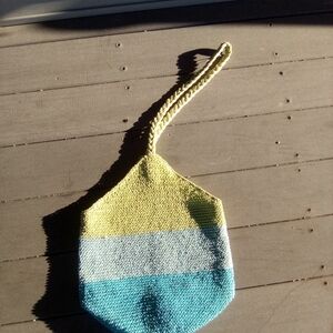 Stylish Blue and Yellow Crossbody Bag